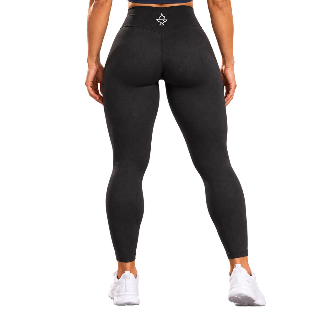 ForgeForm Seamless Leggings in Black, back