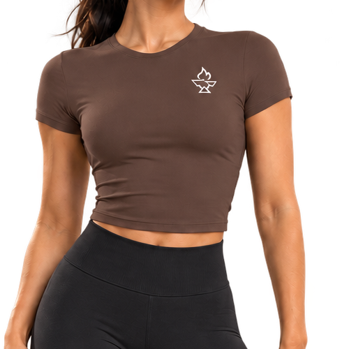 ForgeForm Tee in Brown, front